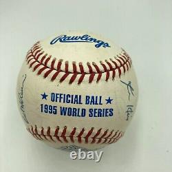 1995 Cleveland Indians AL Champs Team Signed Official 1995 World Series Baseball