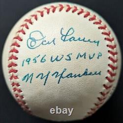 1995 Johnny Podres + Don Larsen Autographed World Series MLB Baseball Signed LOA