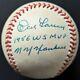 1995 Johnny Podres + Don Larsen Autographed World Series Mlb Baseball Signed Loa