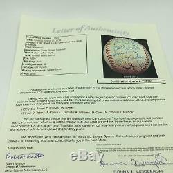 1996 NY Yankees Team Signed World Series Baseball Derek Jeter Mariano Rivera JSA