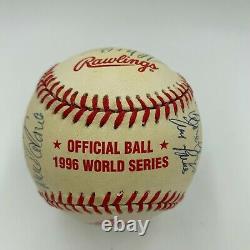 1996 New York Yankees W. S. Champs Team Signed World Series Baseball With JSA COA