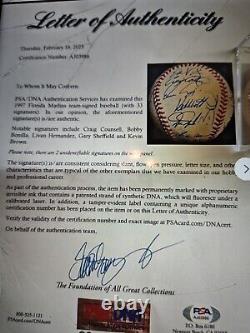 1997 Florida Marlins Team Signed World Series Baseball 33 Sigs PSA/DNA? 