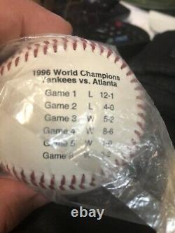 1997 Yankees Opening Day Fotoball Baseball 1996 World Series True Value NEW