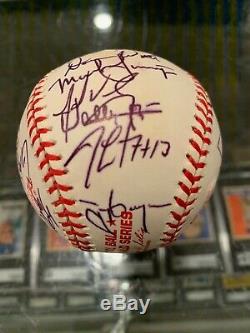 1998 San Diego Padres Team Signed World Series Baseball Tony Gwynn Petco 27