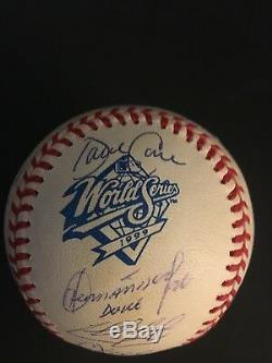 1999 NY YANKEES WORLD SERIES TEAM AUTOGRAPHED OMLWithS BASEBALL 21 SIGN. INC JETER
