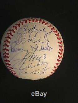 1999 NY YANKEES WORLD SERIES TEAM AUTOGRAPHED OMLWithS BASEBALL 21 SIGN. INC JETER