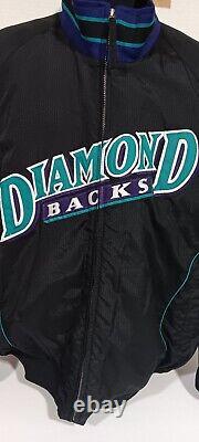 2001 Arizona Diamondbacks World Series Majestic Jacket. 2XL Authentic Collection