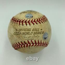 2001 World Series Game 1 Game Used Baseball Signed By Curt Schilling Steiner COA