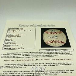 2002 San Francisco Giants NL Champs Team Signed World Series Baseball JSA COA