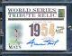 2003 Topps Tribute World Series Relic Dual Jersey Auto Willlie Mays The Catch