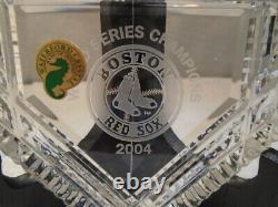 2004 Boston Red Sox World Series Champions Waterford Crystal Baseball Home Plate