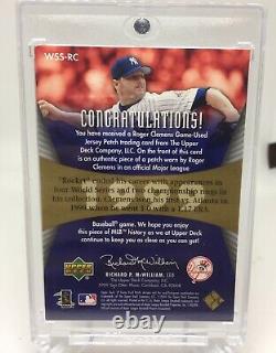 2005 SP Game Used ROGER CLEMENS HOF 1999 World Series Patch 1/50 Yankees
