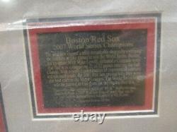 2007 Boston Red Sox Limited Edition Word Series Rare Framed MLB Baseball NEW