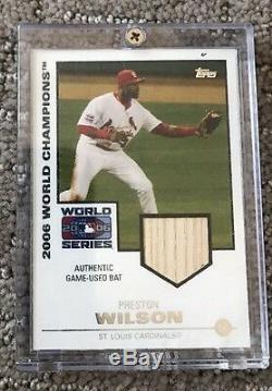 2007 Topps World Champion Relic 2006 World Series Game Used Lot Of 6 Pujols