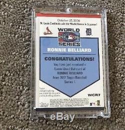 2007 Topps World Champion Relic 2006 World Series Game Used Lot Of 6 Pujols