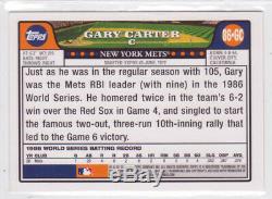 2008 Topps New York Mets 1986 World Series Champions Gary Carter Auto Card