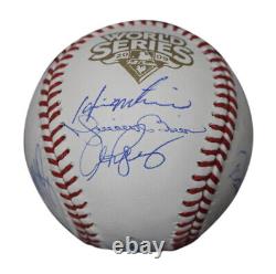 2009 New York Yankees Team Signed World Series Baseball 9 Sigs Steiner 33945