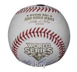 2009 New York Yankees Team Signed World Series Baseball 9 Sigs Steiner 33945