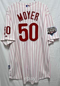 2009 Philadelphia Phillies World Series Jamie Moyer #50 Jersey HK Size 54