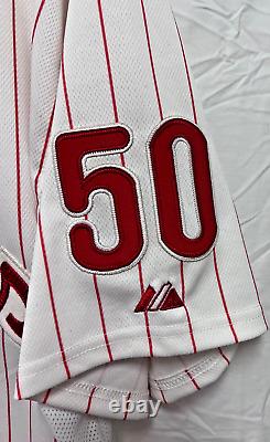 2009 Philadelphia Phillies World Series Jamie Moyer #50 Jersey HK Size 54