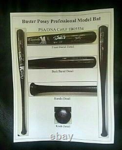 2010 Buster Posey Rookie/sign Psa Loa Game Used 10 Bat R. O. Y World Series Champ