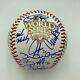 2010 Texas Rangers Al Champs Team Signed World Series Baseball Mlb Authentic