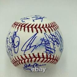 2010 Texas Rangers AL Champs Team Signed World Series Baseball MLB Authentic