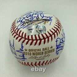 2010 Texas Rangers AL Champs Team Signed World Series Baseball MLB Authentic