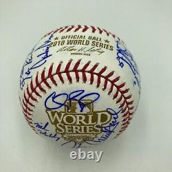 2010 Texas Rangers AL Champs Team Signed World Series Baseball MLB Authentic