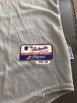 2010 WS Texas Rangers Authentic On-Field Majestic World Series Away Jersey 48/XL