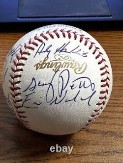 2011 RANGERS TEAM SIGNED AUTOGRAPHED 2011 WORLD SERIES BASEBALL! Sundberg, Nadel