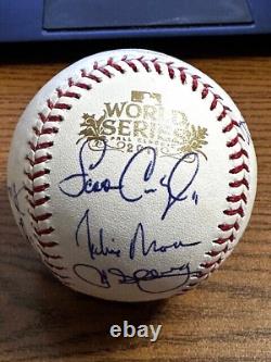 2011 RANGERS TEAM SIGNED AUTOGRAPHED 2011 WORLD SERIES BASEBALL! Sundberg, Nadel