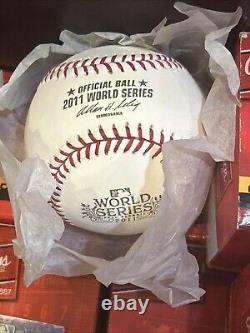 2011 World Series Baseball Rawlings Official MLB Pujols Freese Cardinals