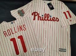 20114 Phillies JIMMY ROLLINS 2008 World Series CHAMPIONS Baseball JERSEY NWT