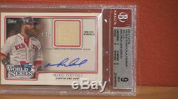 2014 Topps Mike Napoli World Series Champion Autograph Relic Card BGS 9 Auto 10