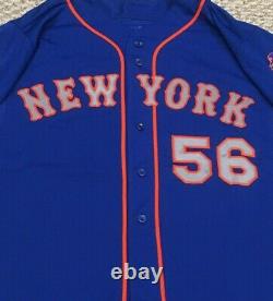 2015 WORLD SERIES REYNOLDS size 46 New York Mets game jersey road blue MLB HOLO