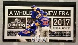 2016 2017 Chicago Cubs Full Season Ticket Book Booklet World Series Tickets Stub