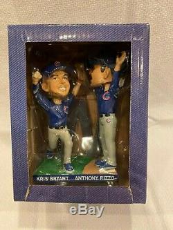 2016 Chicago Cubs Bryant Rizzo FINAL OUT BOBBLEHEAD World Series Champ SGA