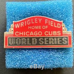 2016 Chicago Cubs World Series Baseball Press Pin New in Box Cleveland Indians
