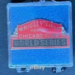 2016 Chicago Cubs World Series Baseball Press Pin New in Box Cleveland Indians