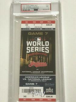 2016 Chicago Cubs World Series Game 7 Ticket PSA 9