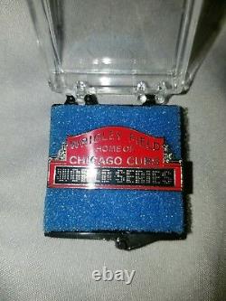 2016 Chicago Cubs World Series Media Press Pin with Free Cup Holder MINT RARE