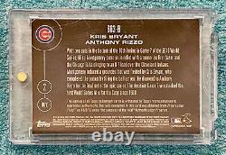 2016 TOPPS NOW World Series CUBS Kris Bryant Anthony Rizzo DUAL AUTO RELIC #/99