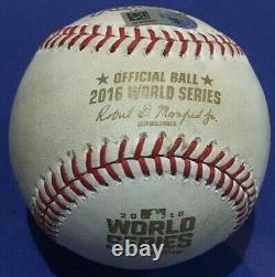 2016 World Series Game 3 Wrigley Field Chicago Cubs Game Used Baseball Mlb Holo