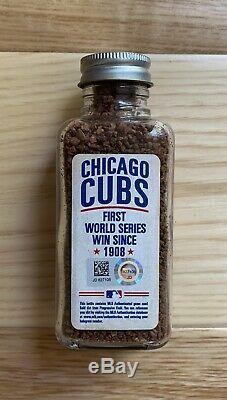 2016 World Series Game 7 Chicago Cubs Game Used Field Dirt Jar MLB Authentic