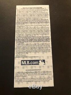 2016 World Series Ticket Stub Game 7 Cubs vs Indians