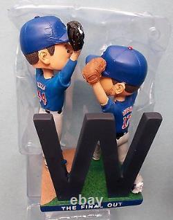2017 Chicago Cubs Baseball Kris Bryant Anthony Rizzo FINAL OUT BOBBLEHEAD tb