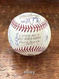 2017 Houston Astros Team Signed World Series Baseball JSA Coa George Springer