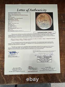 2017 Houston Astros Team Signed World Series Baseball JSA Coa George Springer