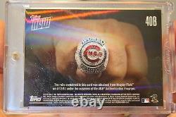 2017 Topps Now #40B Chicago Cubs World Series Ring Ceremony Base Relic #33/49